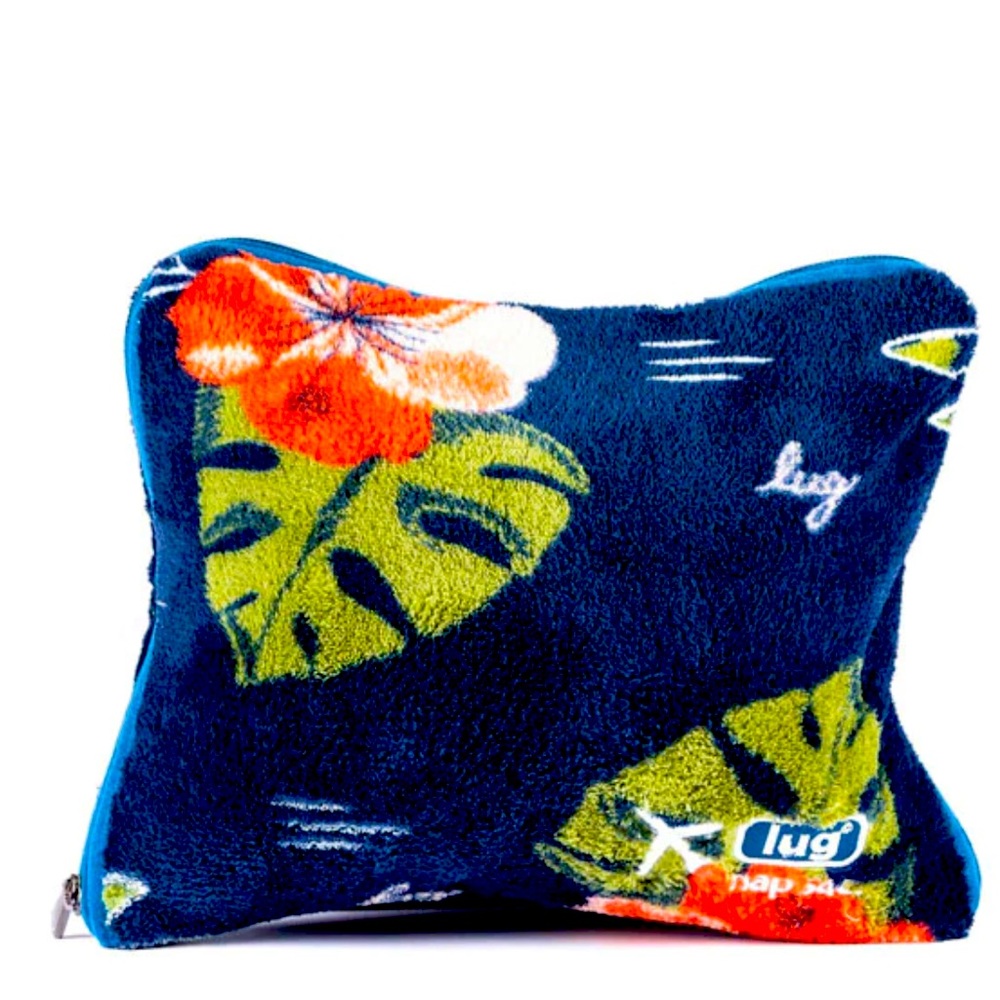 NWT: NAP SAC BLANKET & PILLOW TRAVEL SET - ALOHA NAVY -THE BEST & SOLD O…